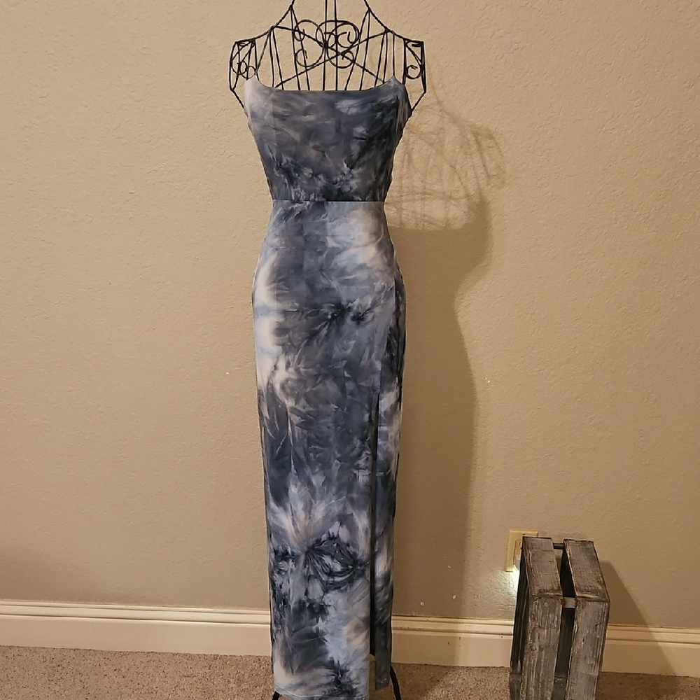 Windsor Blue Marble Dress